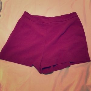 Pink “night out” high wasted shorts